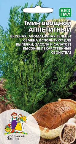 Тмин АППЕТИТНЫЙ  Вкусная, ароматичная зелень! Семена используют для выпечки, засола и салатов! Высокие лекарственные свойства!