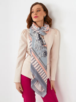 Большой, мягкий, тонкий и очень нежный двусторонний платок с рисунком. - Tantino фото 8