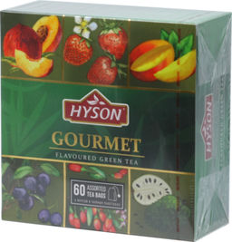 HYSON. Gourmet. Зеленое ассорти 90 гр. карт.пачка, 60 пак.