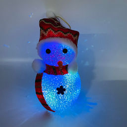 Елочная игрушка - Снеговик 20 см 12 шт в уп (свет) (арт. 6210-8)