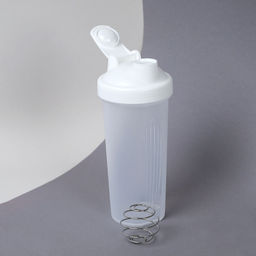 Бутылка/Шейкер SIMPLE SHSA-600 белый, для спортивного питания 600ML/уп72 - Галеонтрейд фото 2