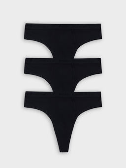 Цена за 2 штуки! Трусики бразилиана черные в наборе, 3 шт - Mark formelle фото 8