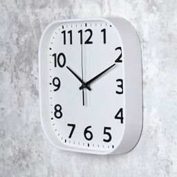 Часы настенные 25 см белые / Y8025T10-3 /уп 40/