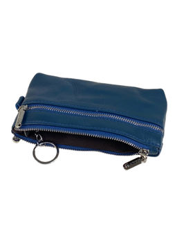 Женский кошелёк из натуральной кожи, цвет синий - Greta фото 2