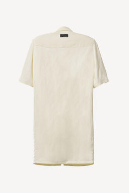 VESTIDO CAMISERO HOMBRERAS CON LINO WILLY CHAVARRIA X ZARA / Crudo фото 2