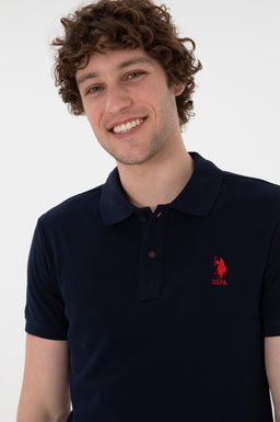 Erkek Slim Fit Polo Yaka Koyu Lacivert Basic Ti__rt Sepette S_rpriz _ndirim - U.s. polo assn фото 2