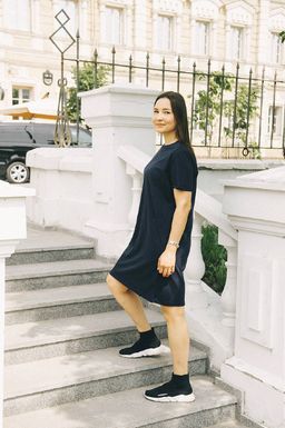 Платье-футболка 95% ХЛОПОК - Knitka wear фото 2