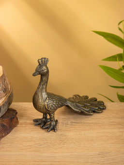 Сувенир «Павлин», 18×8.5×14 см, алюминий