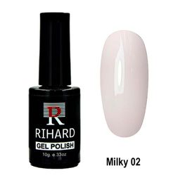 N02 Rihard Milky Gel Polish Гель-лак - коллекция пудровых оттенков, 10 мл