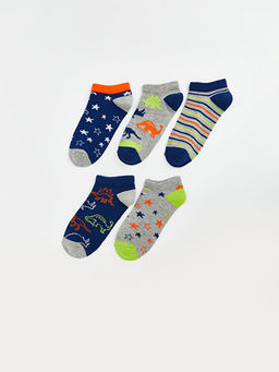 Desenli Erkek ?ocuk Patik ?orap 5li