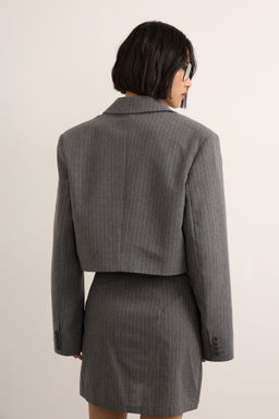 Жакет укороченный в полоску - Mollis фото 4