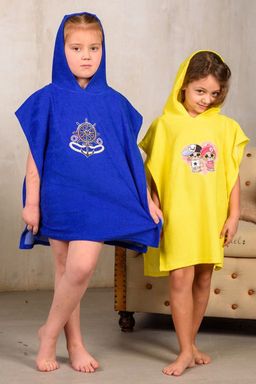 Халат детский Пончо синий якорь - Амадэль фото 4