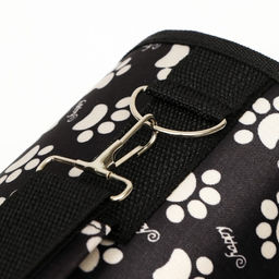 Сумка - переноска для животных Лапки Happy, каркасная, размер М, 40 х 21 х 27 см, чёрная - Пижон фото 6