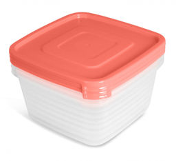 Набор контейнеров для прод. "Унико" квадр. 0,9 л 3шт. (СВЧ) арт.С213