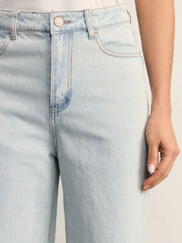 Джинсы wide leg с высокой посадкой / Zarina фото 5