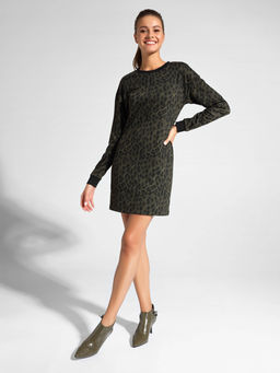 CONTE Платье с леопардовым рисунком LPL 1045 khaki leo khaki leo