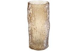 Ваза 14*14*31,5 см 3,9 л, коричневая, стекло