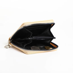 Кошелёк на молнии «Фея огня», отдел для карт, для монет, бежевый