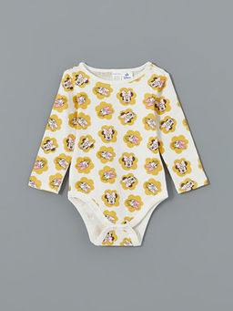 Minnie Mouse Bask?l? K?z Bebek ??t??tl? Body ve Pantolon 2li Tak?m - Waikiki фото 2