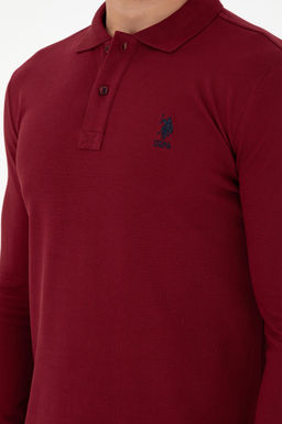 Мужской бордово-красный базовый свитшот Неожиданная скидка в корзине - U.s. polo assn фото 7