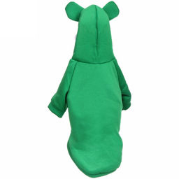 Кофта - толстовка с капюшоном для собак мелких пород "МОДНЫЙ БРО", лягушёнок, размер 2XL (62*45*26см) Ultramarine