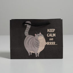 Пакет подарочный, упаковка, Keep calm, 14.5 х 19.5 х 8.5 см