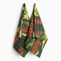 Набор кухонных полотенец Доляна. Генерал кухни, 35?60 см-2 шт., 100% хлопок, рогожка 160 г/м?