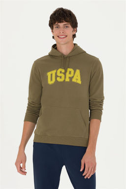 U. S. Polo Assn Базовый свитшот цвета хаки с капюшоном (унисекс) - U.s. polo assn фото 4