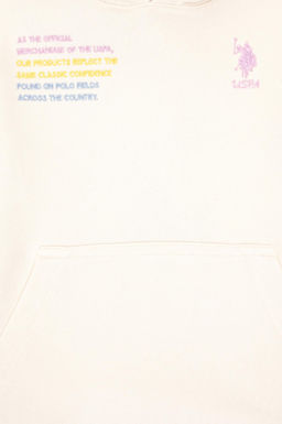 Кремовый свитшот для девочки Неожиданная скидка в корзине - U.s. polo assn фото 4