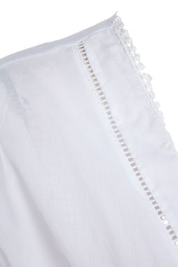 Ekru Kusakl? Dokuma Serit Aksesuarl? Midi Plaj Kimono&Kaftan TBESS21KM0008 - Trendyolmilla фото 7