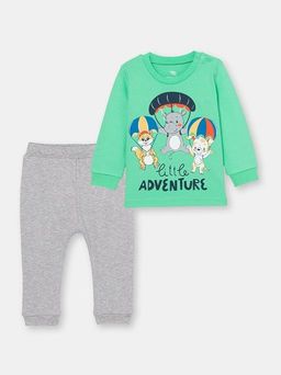 CRB wear/CSNB 90085-38-305 Комплект для мальчика (джемпер, брюки), ментоловый/Ex.Cherubino