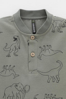 КР 302706-1/зеленый чай,динозавры к554 фуфайка (футболка) для мал - Crockid фото 2