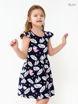 Платье Бабочка единороги синий - Sovalina фото 13