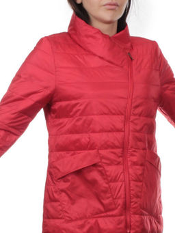 K-634 RED Куртка демисезонная стеганая женская (70 гр. холлофайбер) - Fashion фото 2