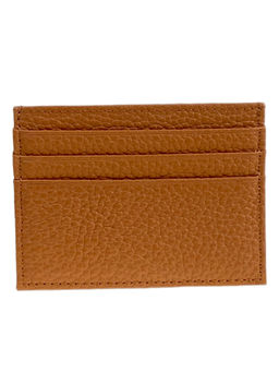 Картхолдер женский из натуральной кожи для пластиковых карт, цвет коричневый