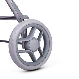 Коляская кукольная трость, металлическая, с корзиной