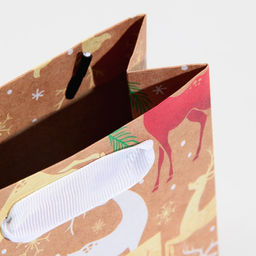 Пакет крафтовый вертикальный Золотое копытце, S 12 15 5.5 см - Дарите счастье фото 5