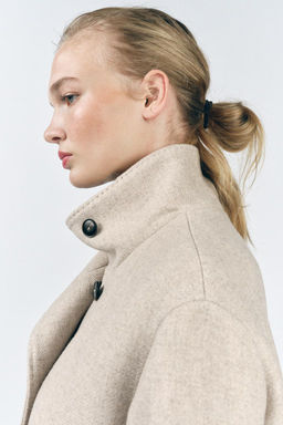ZW COLLECTION SHORT WOOL BLEND COAT - Zara фото 2