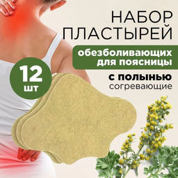 Пластыри для поясничного отдела позвоночника, коробка, 12 шт