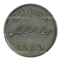 1 пфенниг 1920 года Германия  Нотгельд Бад-Мергентхайм