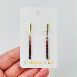 Серьги из Шпинели (градиент)