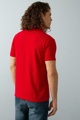 Мужская красная базовая футболка с воротником-поло Неожиданная скидка в корзине - U.s. polo assn фото 9