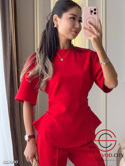 Женский костюм-двойка с расклешенными брюками - Bruno фото 2