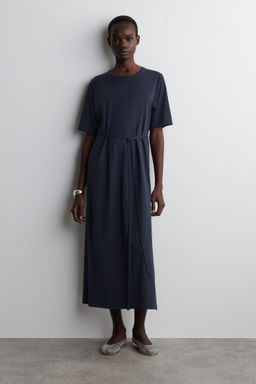 VESTIDO MIDI DE ALGOD?N CON CINTUR?N - H&m фото 2
