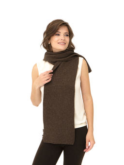 Шарф из шерсти 3789 коричневый