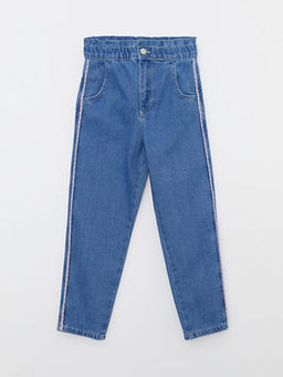 Paperbag K?z ?ocuk Jean Pantolon