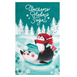 Полотенце Доляна Веселого Нового Года 35х60 см,100% хлопок 160 г/м2  фото 2