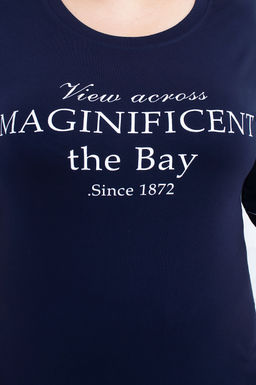 Арт. 3675 Футболка женская50-58 (5 шт) Цвет:темно-синий - Калинка фото 17