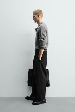 BOUCL_ TEXTURED KNIT POLO SHIRT - Zara фото 4