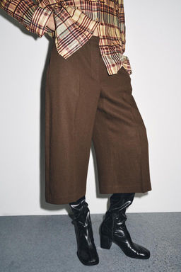 LINEN-BLEND LONG BERMUDA SHORTS ZW COLLECTION - Zara фото 2